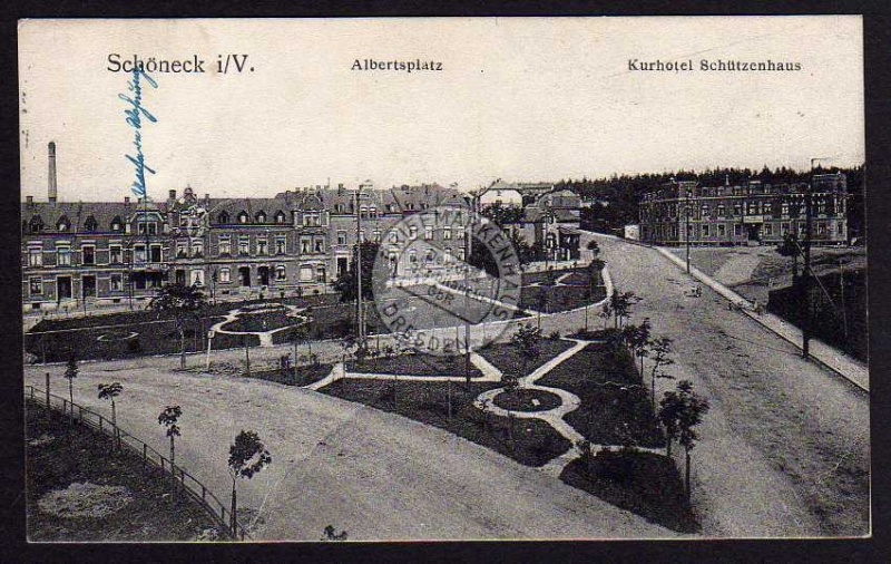 Schöneck Albertsplatz Kurhotel Schützenhaus 