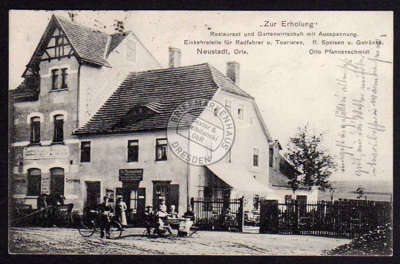 Neustadt Orla Restaurant Zur Erholung 1923 