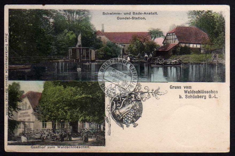 Schönberg O.-L. Gasthof Waldschlösschen 1904 