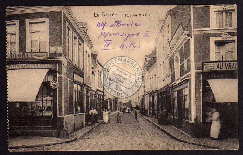 La Bassée Rue de Mizelle Feldpost 1915 