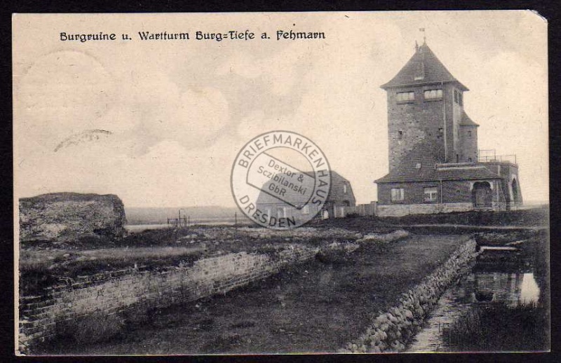 Burg Fehmarn Burgruine Wartturm 1921 