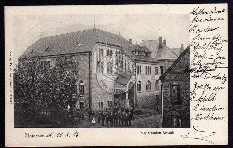 Uetersen 1906 Präparanden Anstalt 