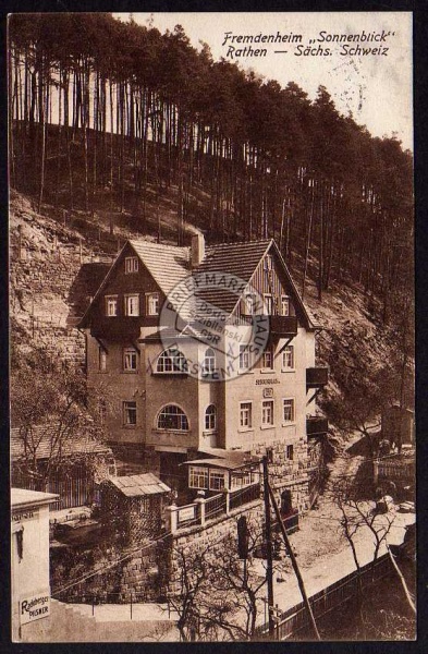 Rathen Fremdenheim Sonnenblick 1929 Reklame 