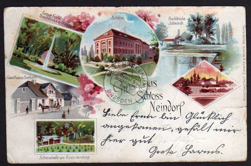 Schloss Neindorf Gasthaus Siebert 1898 