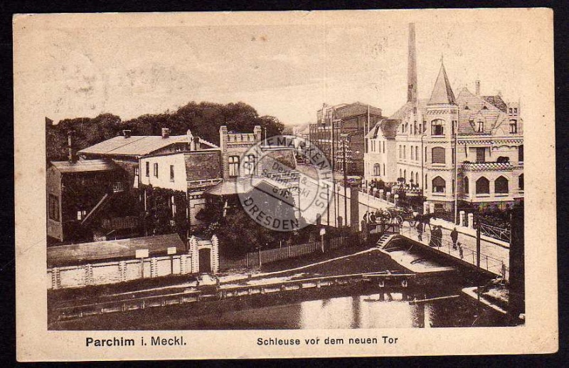 Parchim Schleuse vor dem neuen Tor 1922 