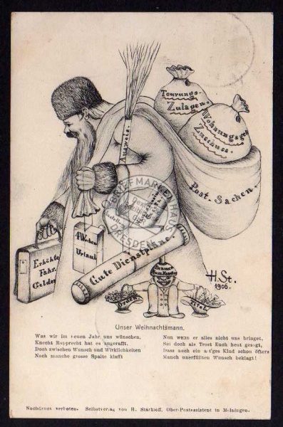 Meiningen Weihnachten 1906 Orden Titel 