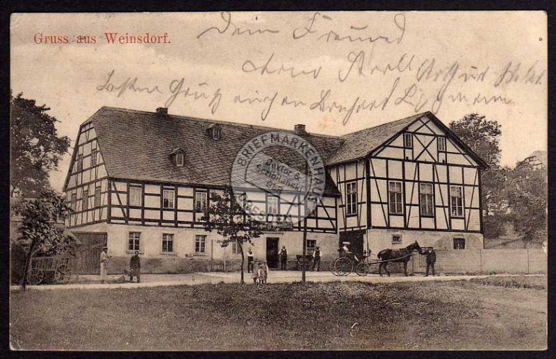 Weinsdorf  Gasthof 1908 Mittweida 