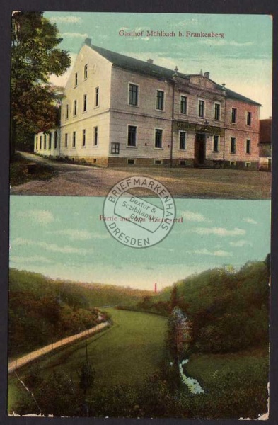 Gasthof Mühlbach bei Frankenberg 1915 