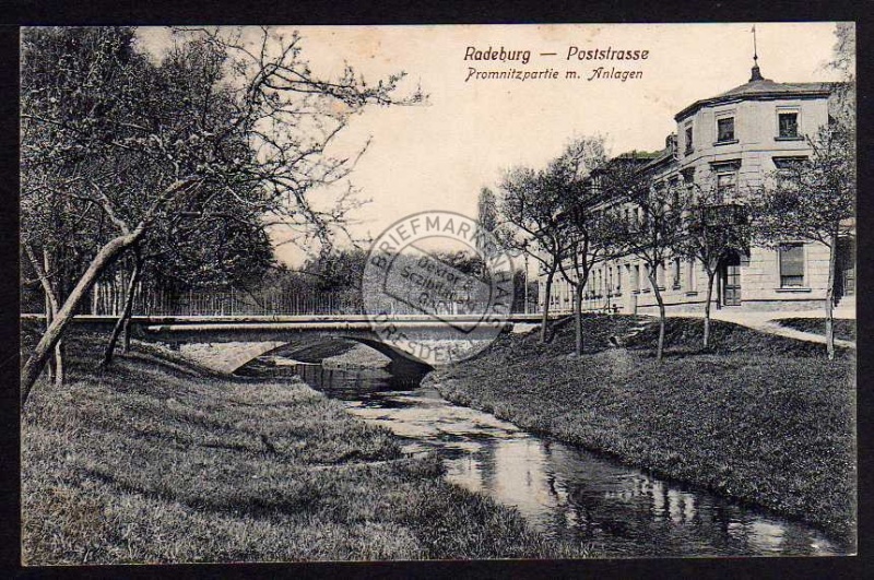 Radeburg Poststrasse Prommnitzpartie m. Anlage 
