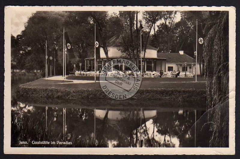 Jena Gaststätte im Paradies 1938 Restaurant 