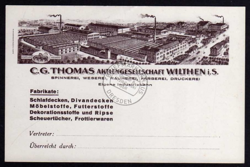 C.G. Thomas AG Wilthen Fabrikansicht 