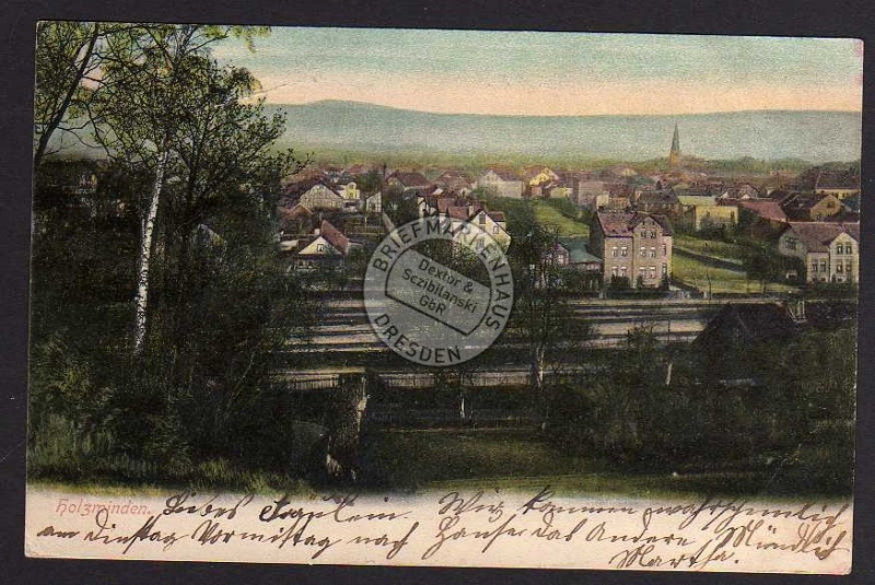Holzminden 1904  beim Bahnhof 