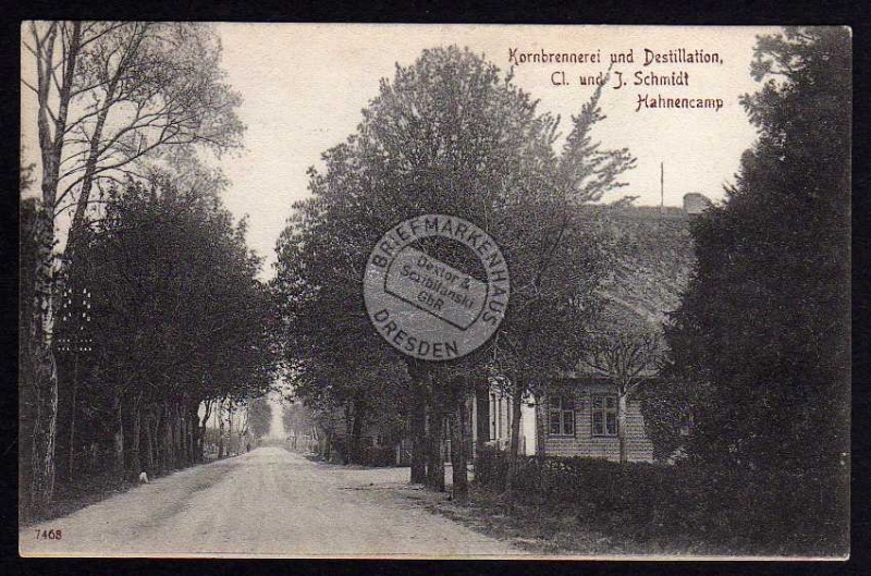 Hahnencamp 1908 Kornbrennerei Destillation 