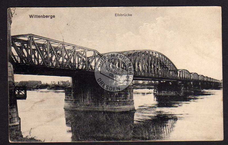 Wittenberge Bz. Potsdam Elbbrücke 1916 