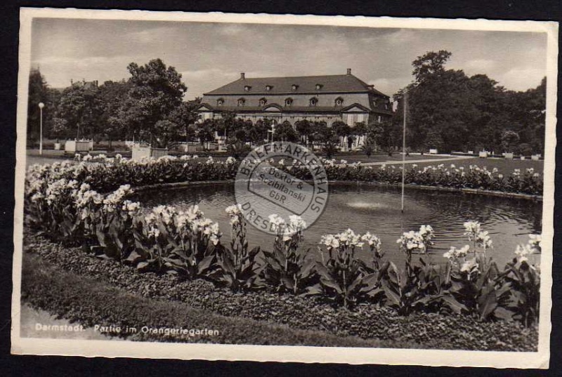 Darmstadt Partie im Orangeriegarten 1942 