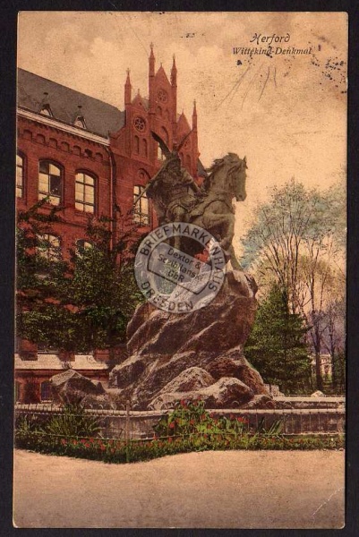 Herford Wittekind Denkmal 1914 
