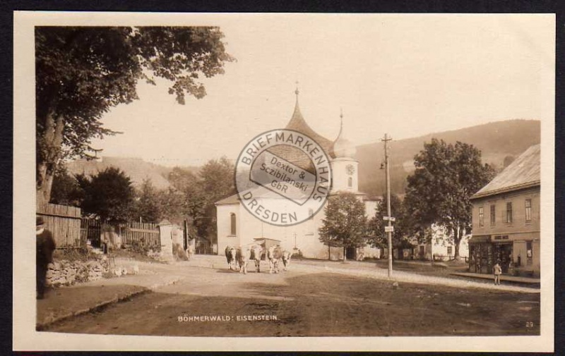 Böhmerwald Eisenstein 1928 Kirche Kapelle 