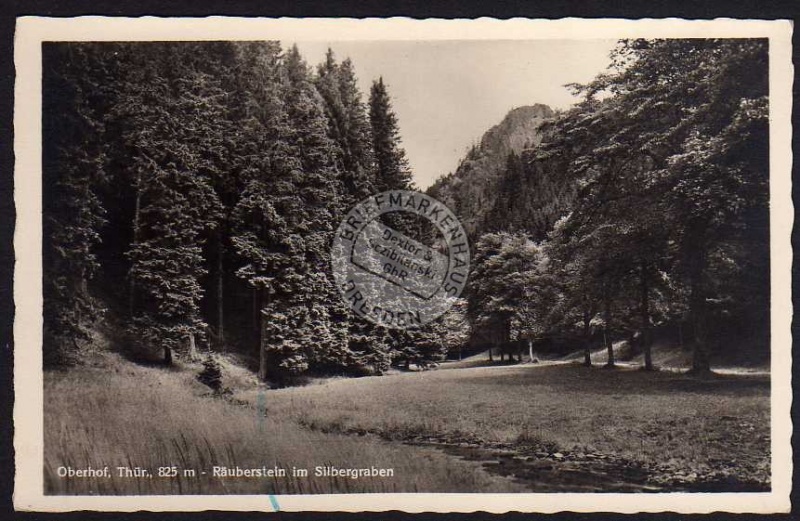 Oberhof Thür. Räuberstein silbergraben 