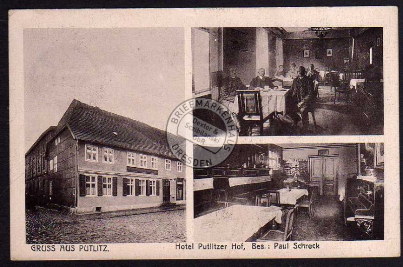 Putlitz Hotel Putlitzer Hof Paul Schreck 1921 