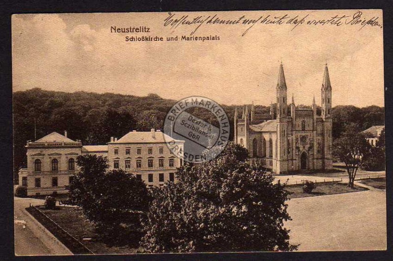 Neustrelitz Schloßkirche u. Marienpalais 1921 