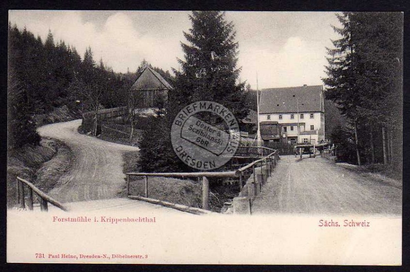 Krippenbachthal Forstmühle Sächs. Schweiz 