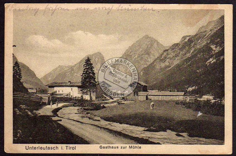 Unterleutasch Tirol Gasthaus zur Mühle 1922 