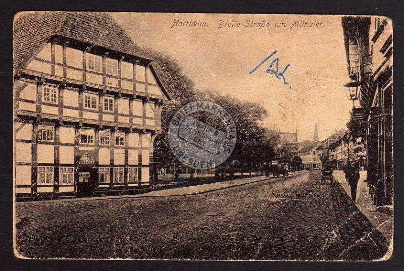 Northeim Breite Straße am Münster 1918 