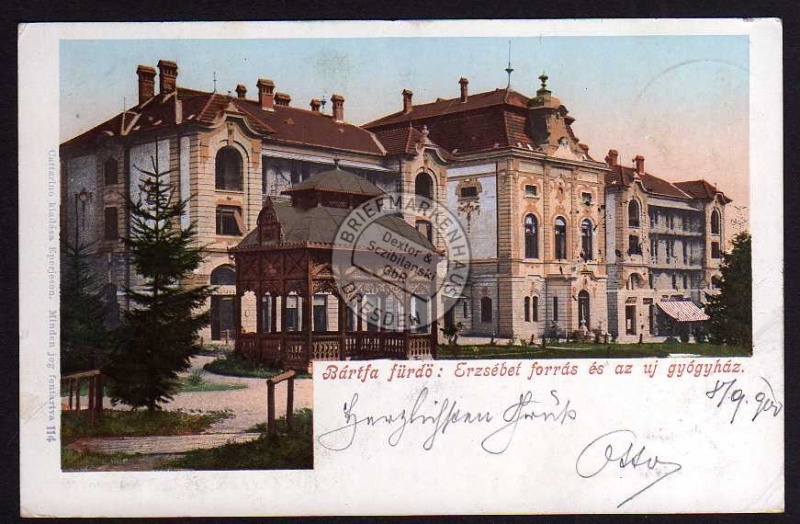 Bardejov Bartfa fürdö 1900 Erzsebet forras es 