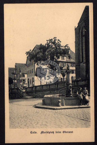 Calw Marktplatz beim Oberamt 