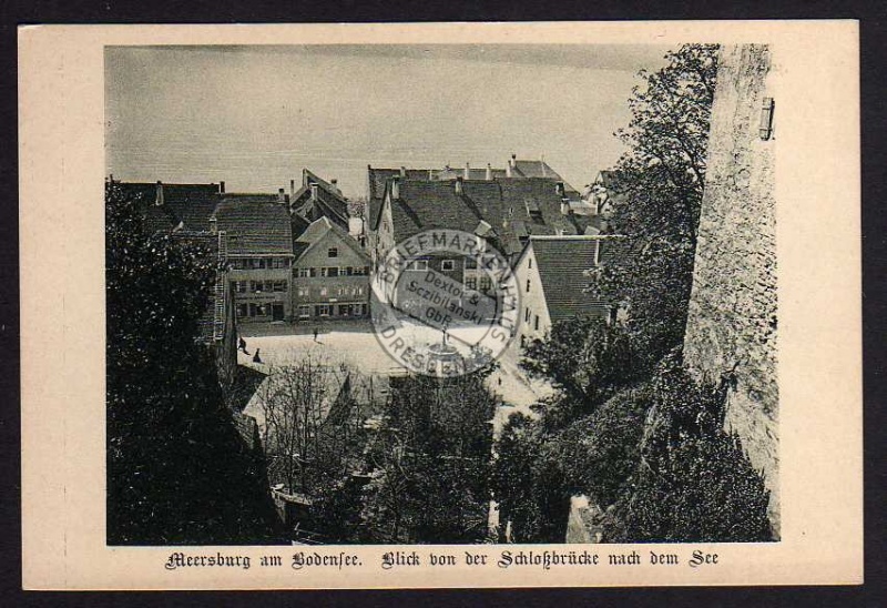 Meersburg am Bodensee Blick v.d. Schloßbrücke 