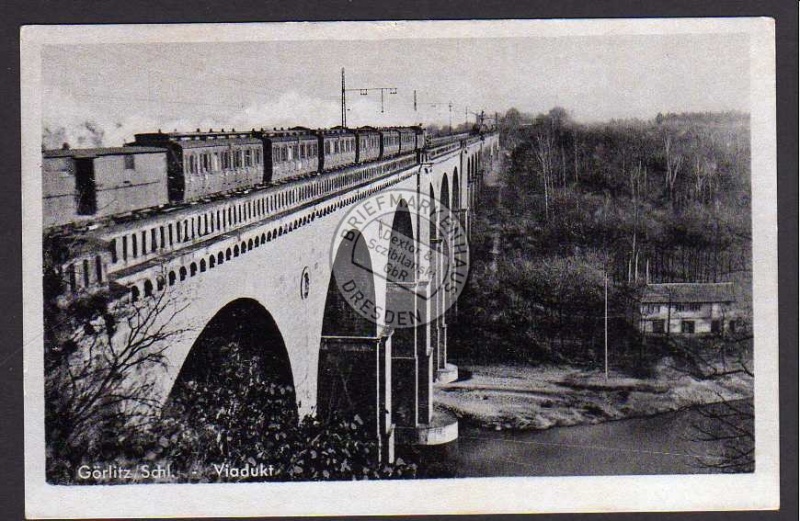 Görlitz Viadukt Zug Eisenbahn Brücke 