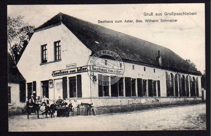 Großpaschleben Gasthaus zum Adler 1918 Gasthof 