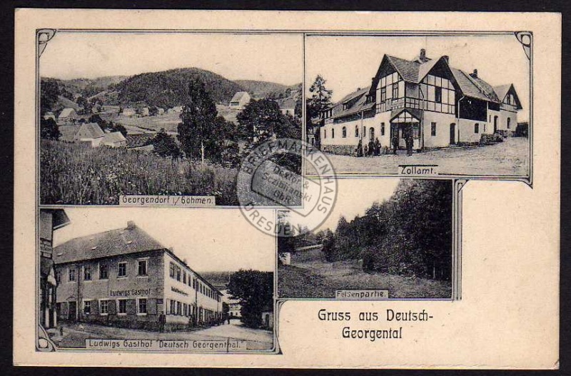 Deutsch Georgenthal Zollamt Gasthof 1911 