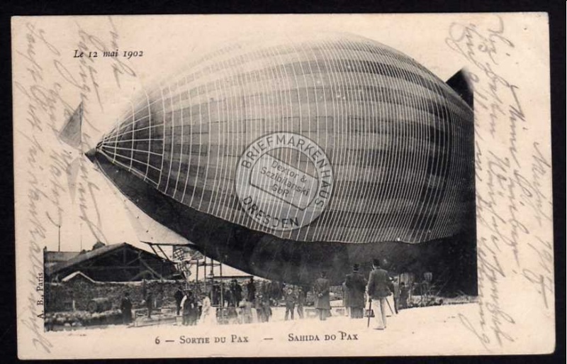 franz. Luftschiff Zeppelin 1902 Sortie du Pax 