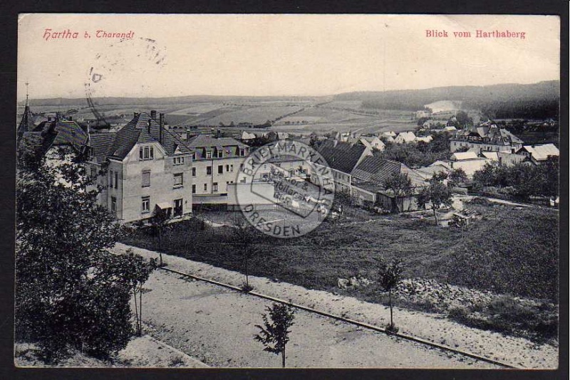 Hartha b. Tharandt Blick v. Harthaberg 1906 