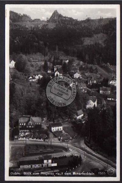 Oybin Blick v. Ringweg nach dem Scharfenstein 