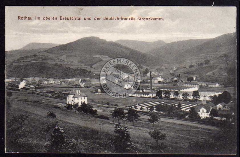 Rothau Breuschtal dt. franz. Grenzkamm 1916 