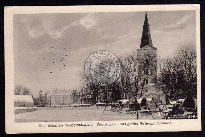 Dondangen größte Rittergut Kurlands 1916 