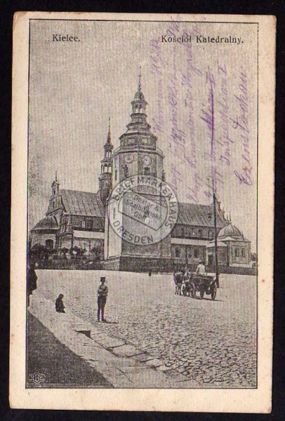 Kielce Kosciol Katedralny Kirche 1915 