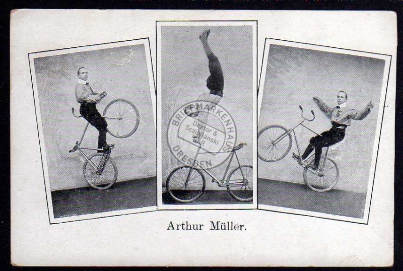 Arthur Müller Fahrrad Akrobatik Zirkus 
