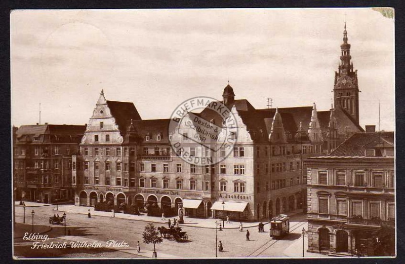 Elbing Friedrich Wilhelm Platz Casino Bar 1928 