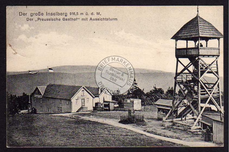 Großer Inselsberg Preussischer Gasthof Turm 