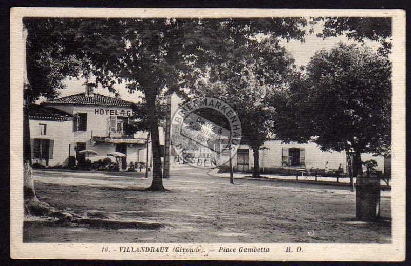 Gironde Villandraut PLace Gambetta 