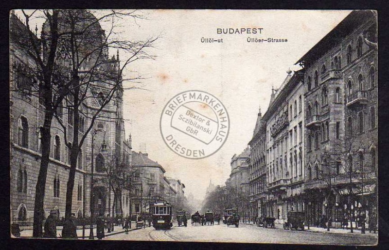 Budapest Üllöer Straße Üllöl ut 1917 