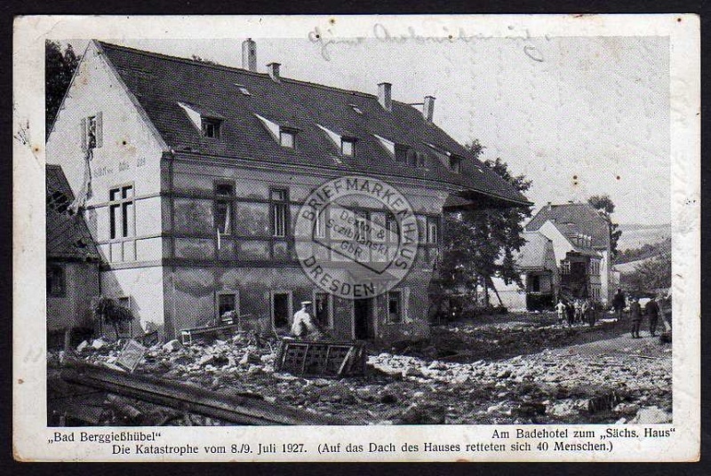 Bad Berggießhübel Badehotel 1927 Sächs. Haus 