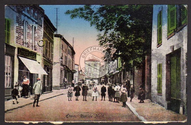 Etain Rue de Metz 1917 