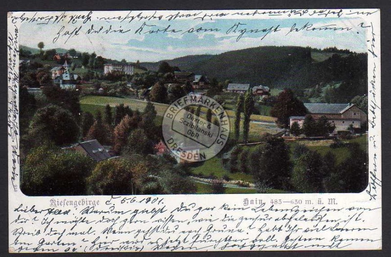 Riesengebirge Hain 1901 