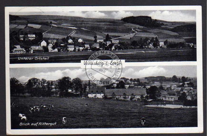 Venusberg Erzgebirge Rittergut 1937 