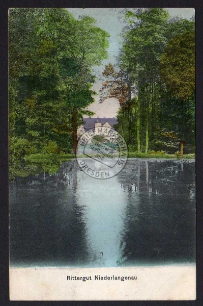 Rittergut Niederlangenau Langenau 1907 