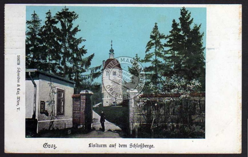 Graz Lislturm Schloßberg 1910 